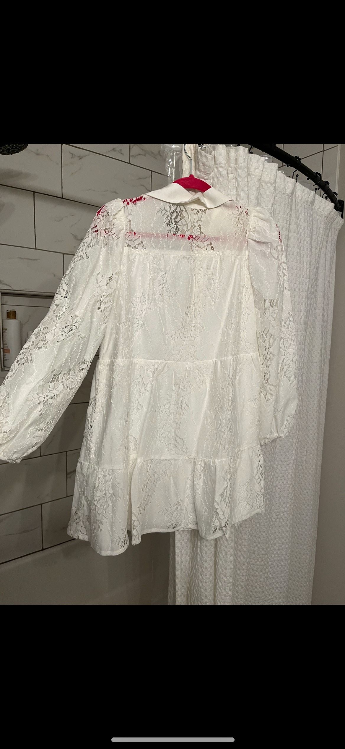 Size XS Long Sleeve White Cocktail Dress on Queenly