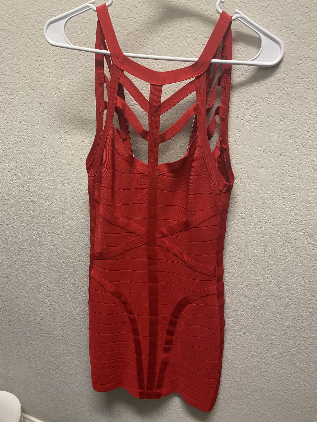 Bebe Size 2 Red Cocktail Dress on Queenly