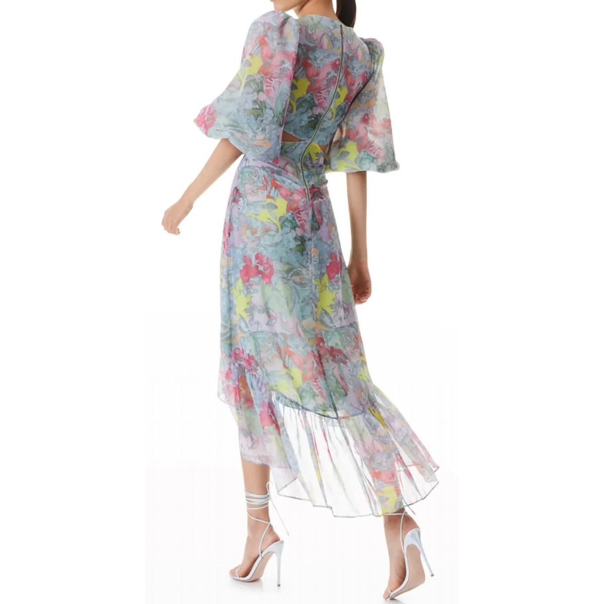 Alice + Olivia Size 2 Floral Multicolor Cocktail Dress on Queenly