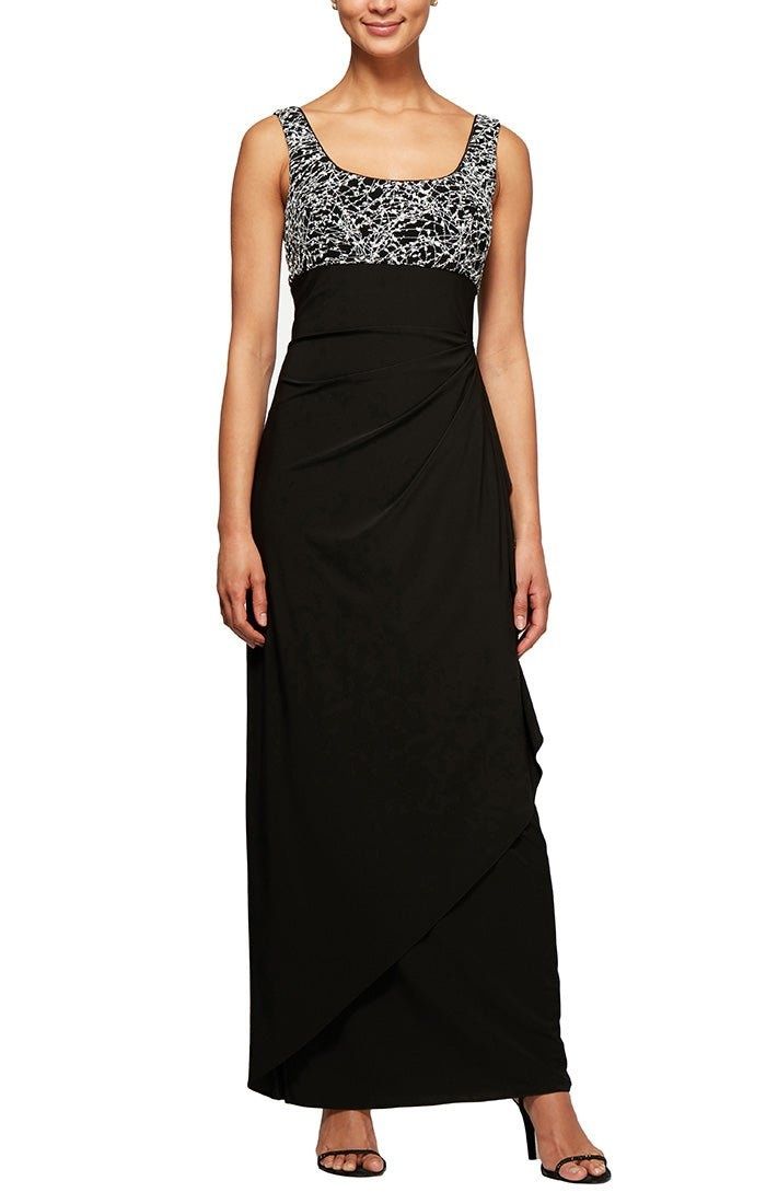 Style 1211421 Alex Evening Plus Size 18 Black Floor Length Maxi on Queenly