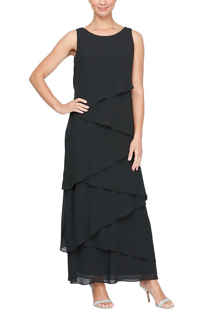 Style 8192001 Alex Evening Size 8 Black A-line Dress on Queenly