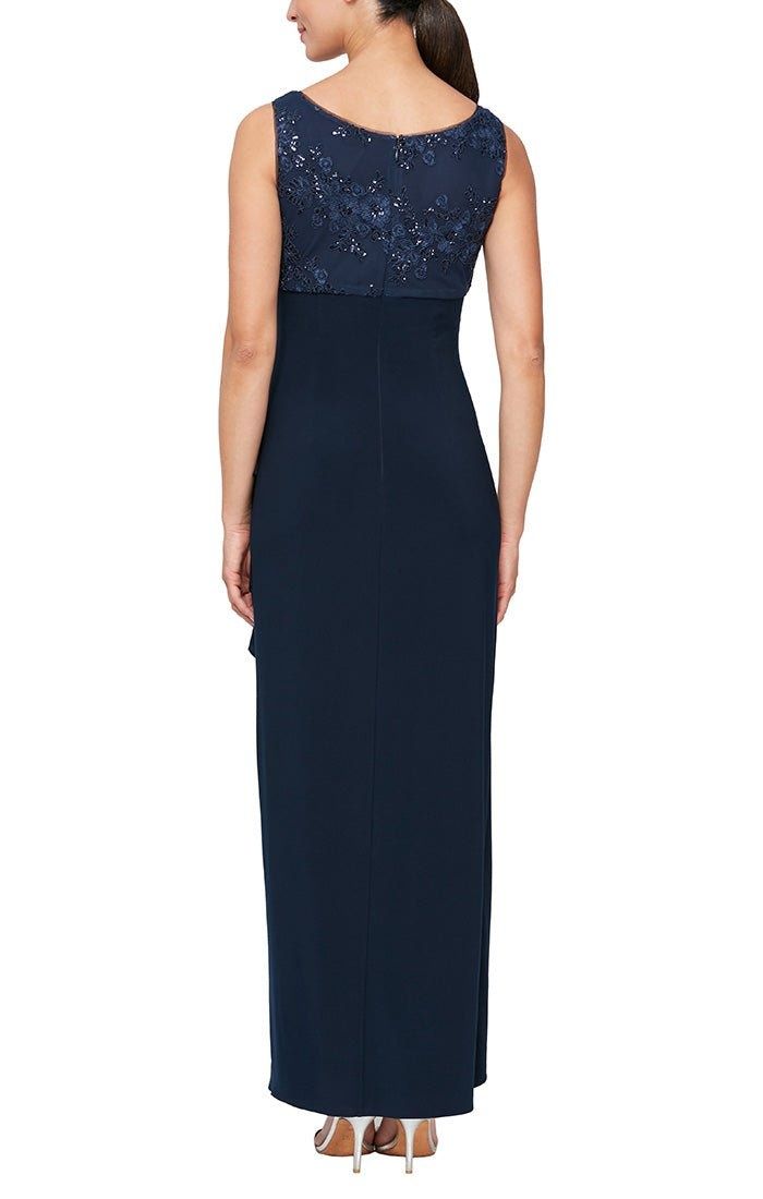 Style 81171194 Alex Evening Size 8 Navy Blue Floor Length Maxi on Queenly