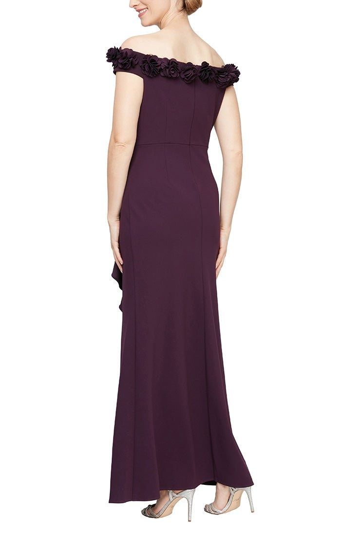 Style 8160404 Alex Evening Size 14 Purple Side Slit Dress on Queenly