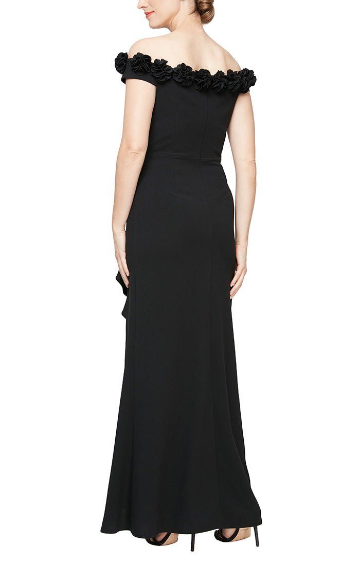 Style 8160404 Alex Evening Size 12 Black Side Slit Dress on Queenly