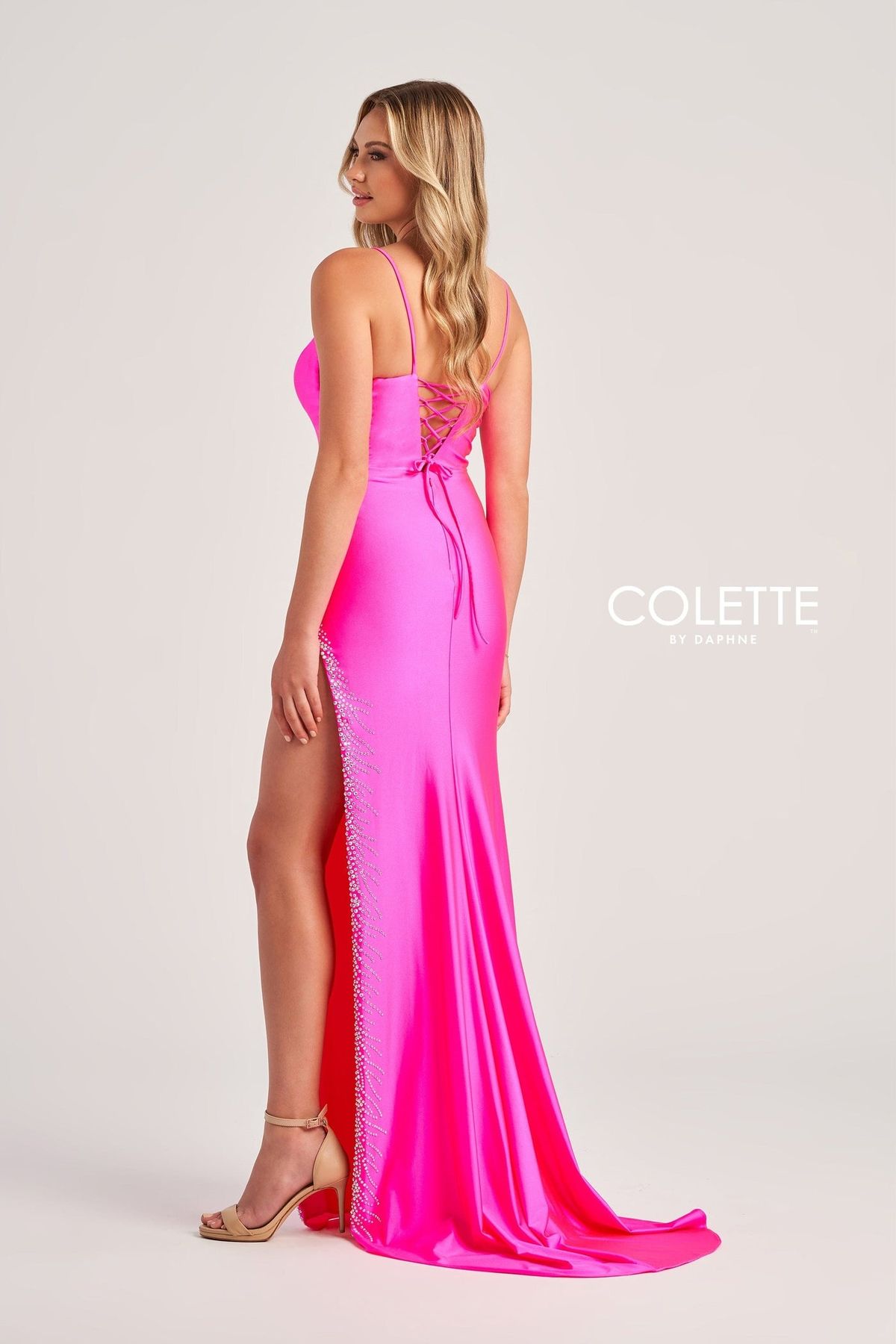 Style CL5200 Colette By Mon Cheri Size 0 Red Side Slit Dress on Queenly