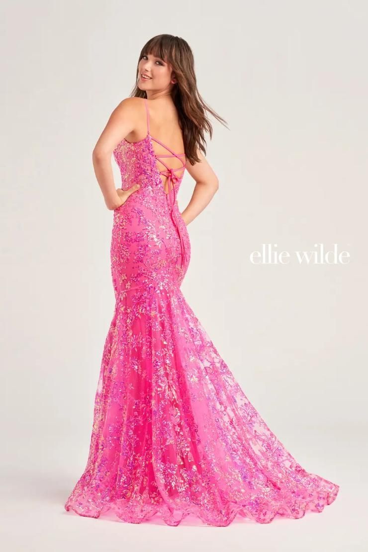 Style EW35013 Ellie Wilde By Mon Cheri Size 2 Pageant Purple Mermaid Dress on Queenly