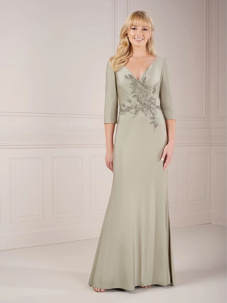 Style 17148 House Of Wu Size 8 Green Side Slit Dress on Queenly