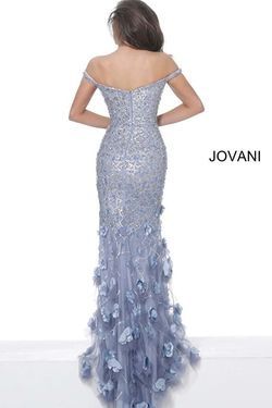 Style 3191 Jovani Size 6 Prom Off The Shoulder Purple Mermaid Dress on Queenly