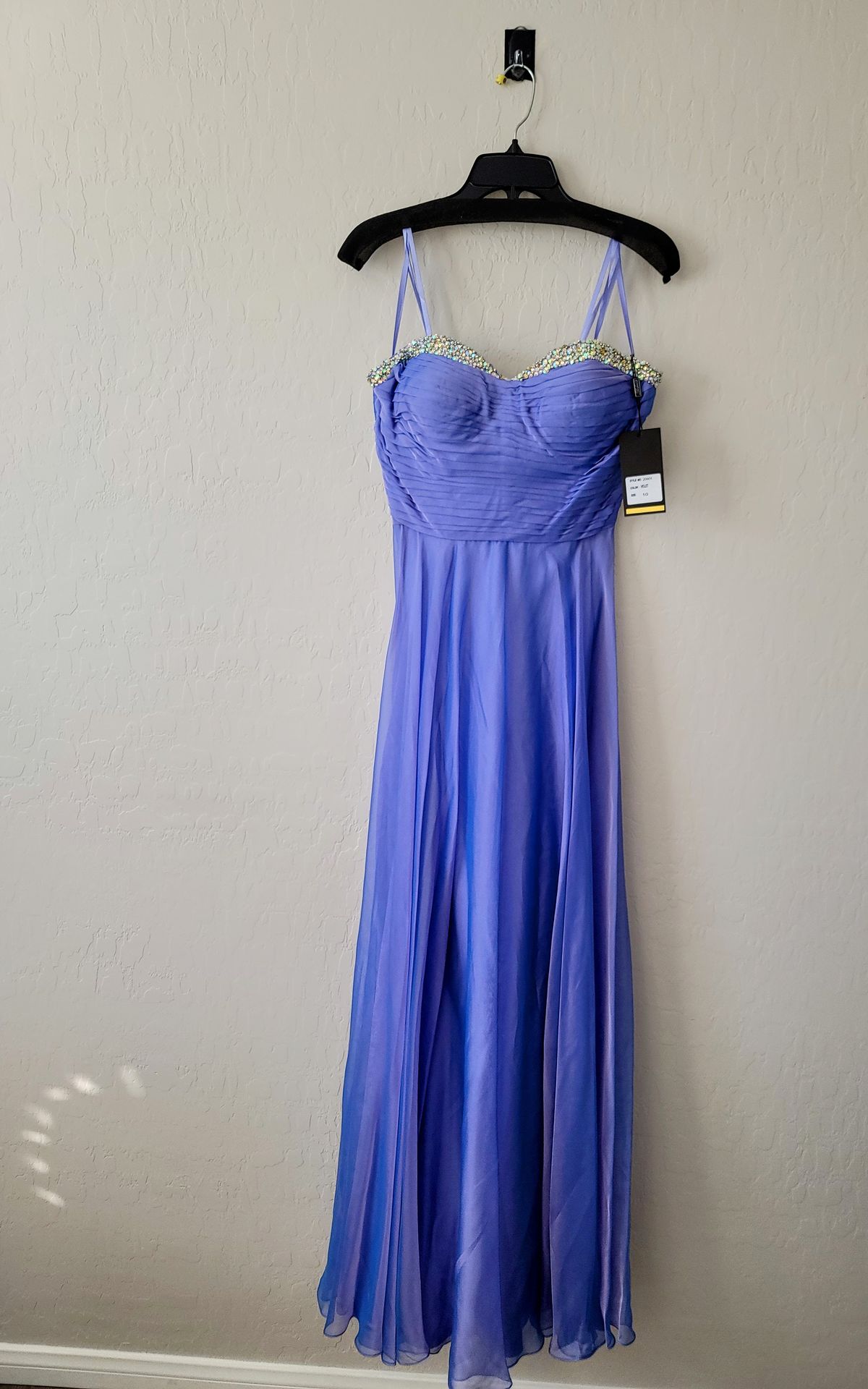 La Femme Size 10 Purple A-line Dress on Queenly
