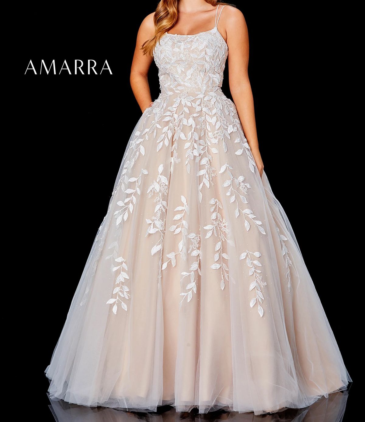 Style 20102 Amarra Size 00 Prom Pink Ball Gown on Queenly