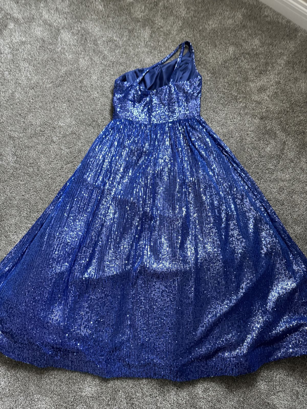 B. Darlin Girls Size 12 Royal Blue Ball Gown on Queenly