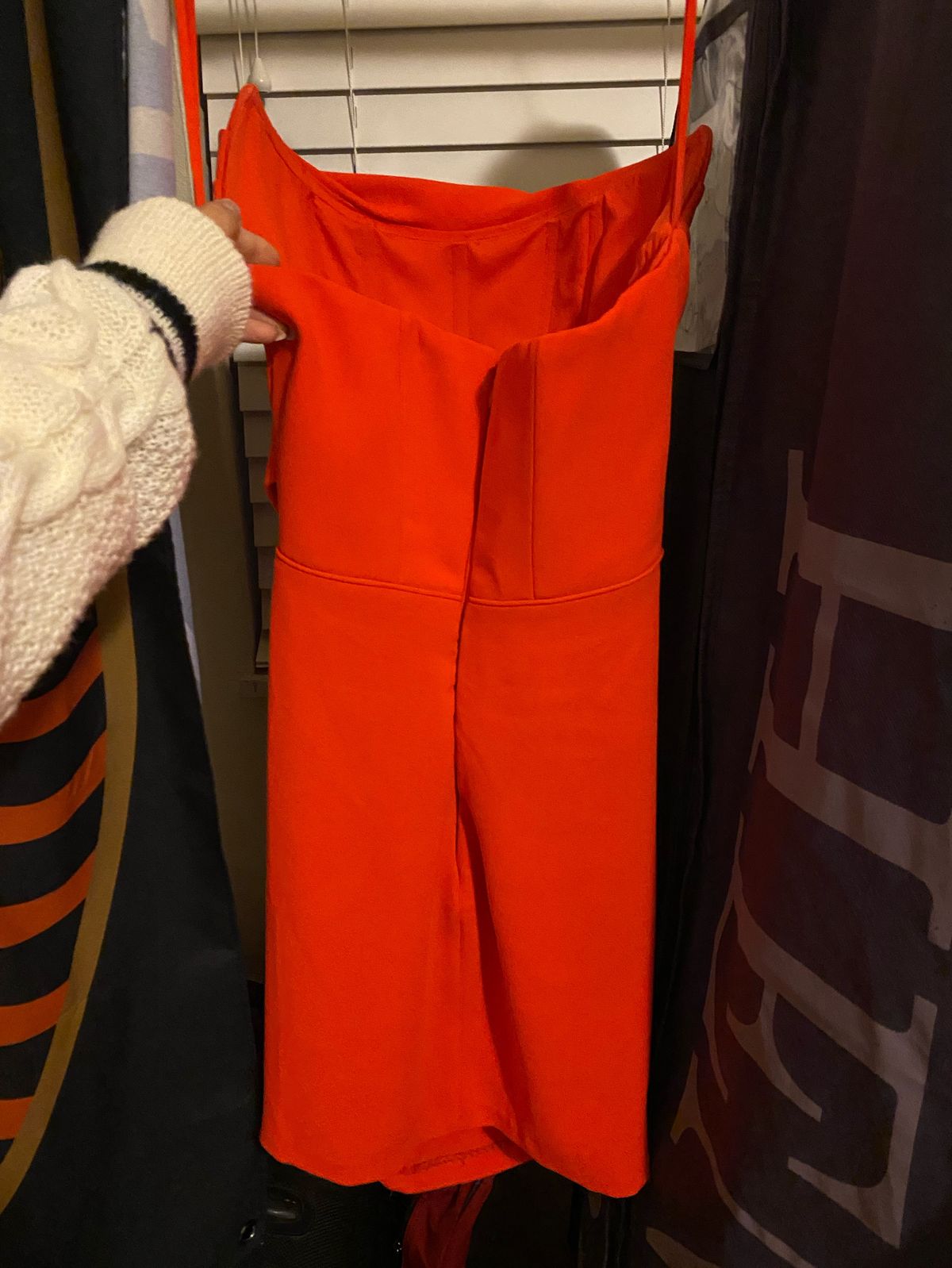 Size 2 Pageant Strapless Orange Cocktail Dress on Queenly