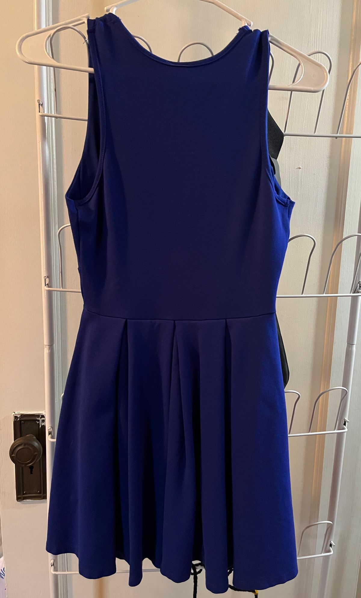 Style 050719 Windsor Size S Prom Halter Blue Cocktail Dress on Queenly
