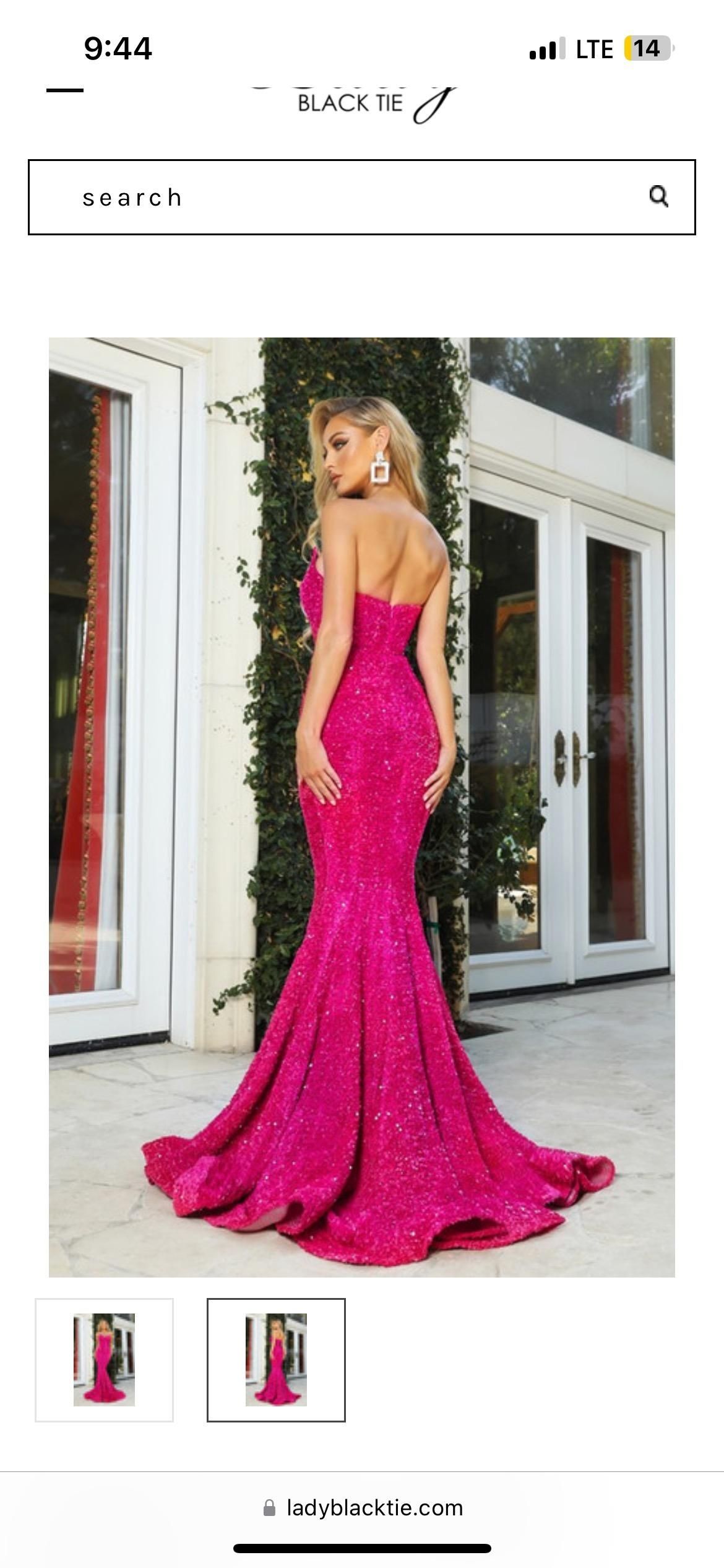 Portia and Scarlett Size 10 Prom Pink Side Slit Dress on Queenly