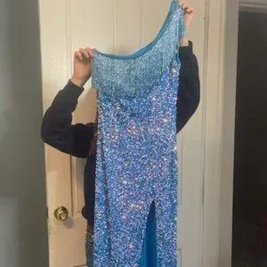 Rachel Allan Size 4 Prom Off The Shoulder Multicolor Mermaid Dress on Queenly