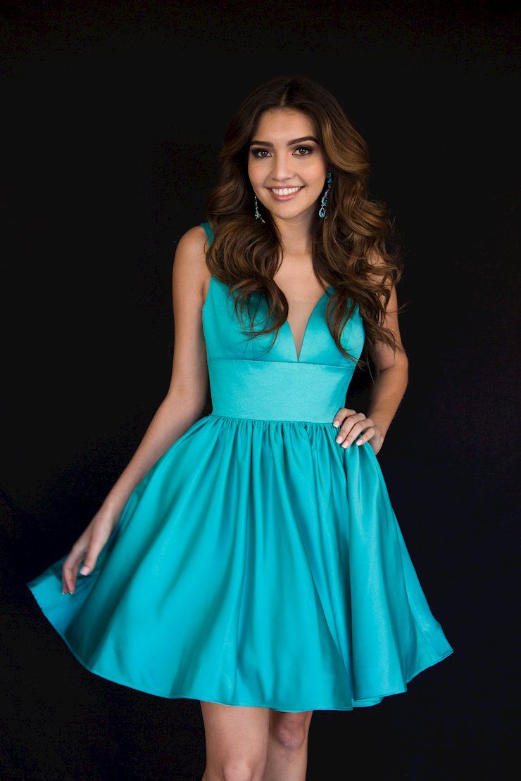 Style 6023 Vienna Size 6 Prom Blue A-line Dress on Queenly
