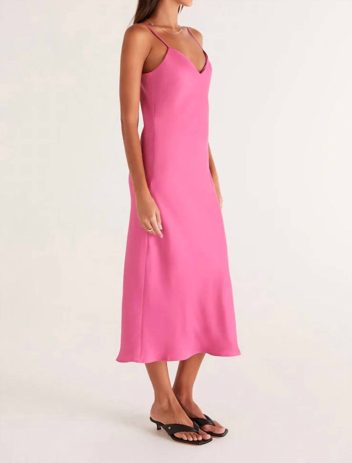 Style 1-2229570855-2696 Z Supply Size L Homecoming Hot Pink Cocktail Dress on Queenly