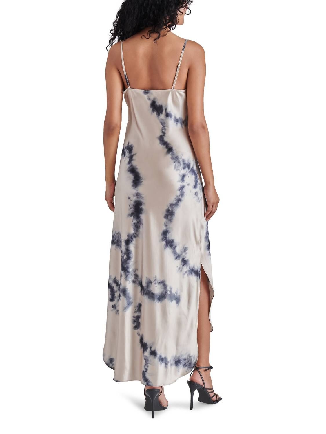 Style 1-2978894596-2791 STEVE MADDEN Size L Blue Side Slit Dress on Queenly