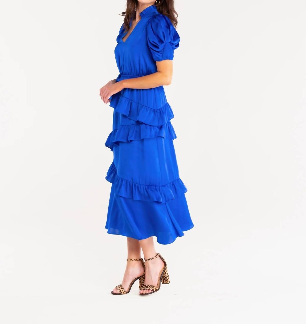Style 1-401401948-2588 Alden Adair Size XS High Neck Royal Blue Cocktail Dress on Queenly