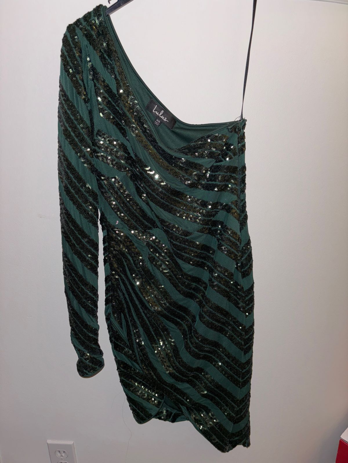 Lulus Size XS One Shoulder Green Cocktail Dress on Queenly