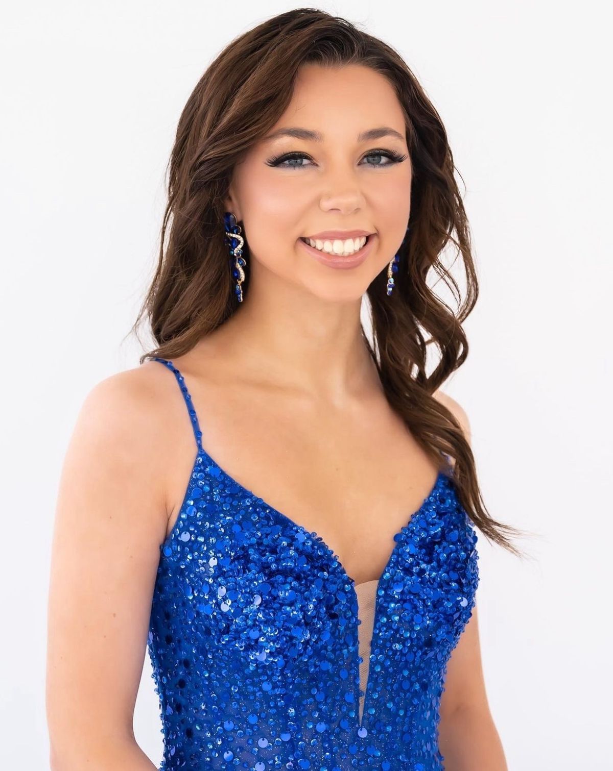 Jovani Size 2 Prom Plunge Blue A-line Dress on Queenly