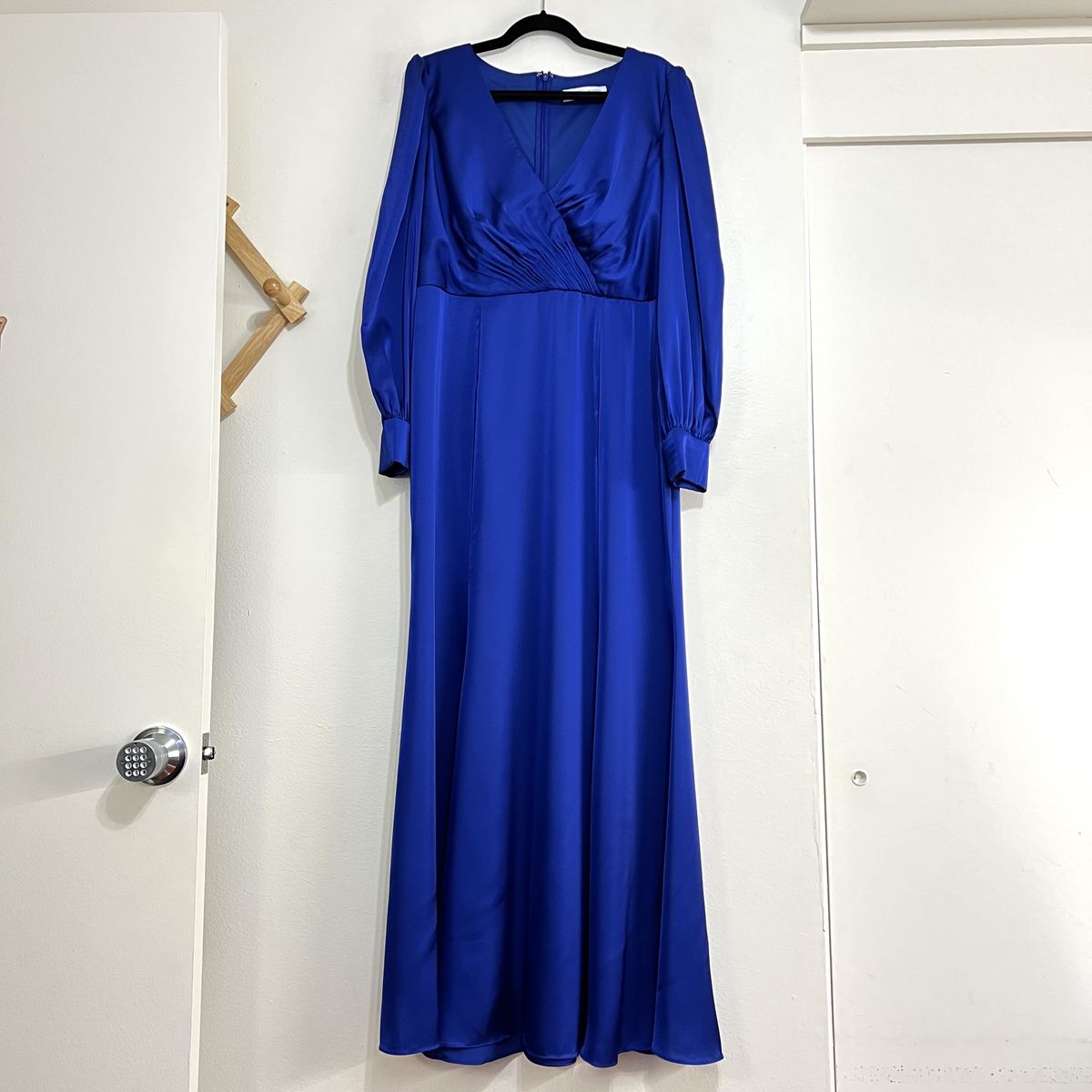 Style 55635 Mac Duggal Size 14 Royal Blue Floor Length Maxi on Queenly