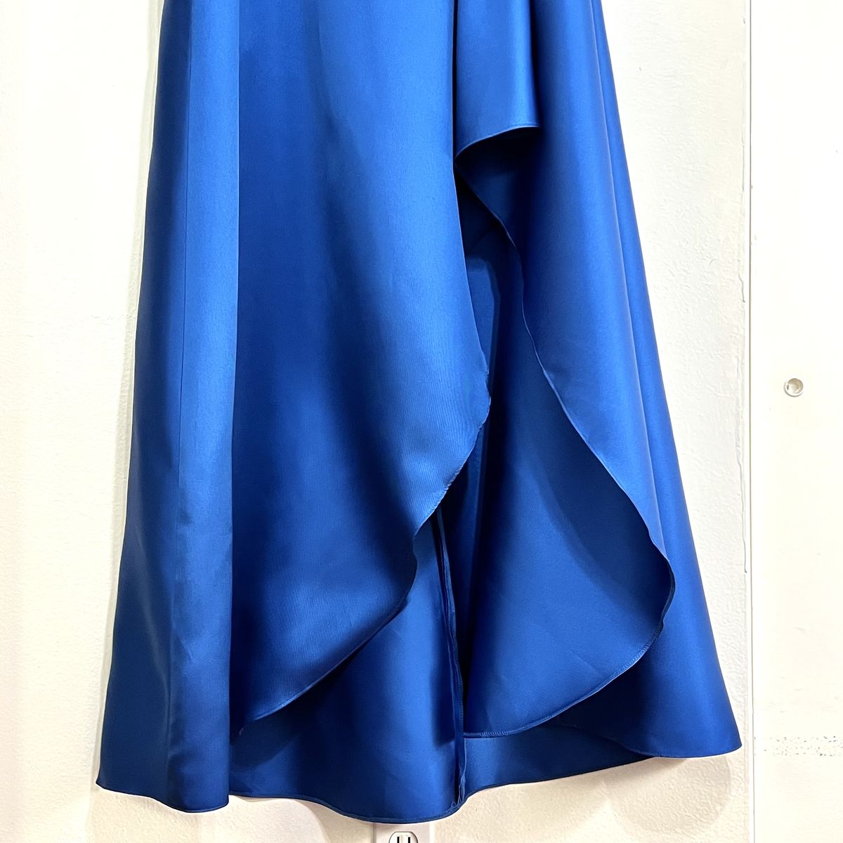 Alfred Sung Plus Size 20 One Shoulder Blue Side Slit Dress on Queenly
