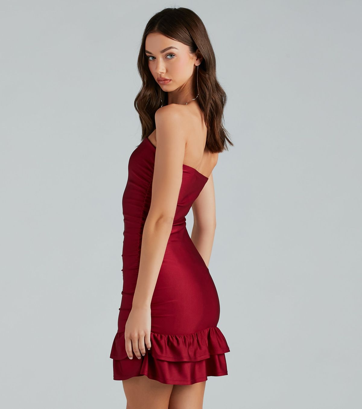 Style 05101-2790 Windsor Size S Strapless Red Cocktail Dress on Queenly