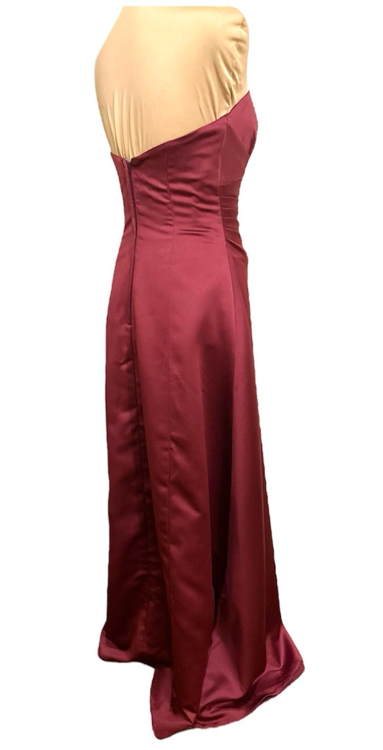 Alfred Angelo Size S Prom Strapless Red A-line Dress on Queenly
