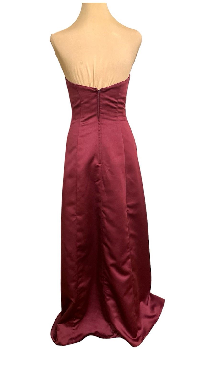Alfred Angelo Size S Prom Strapless Red A-line Dress on Queenly