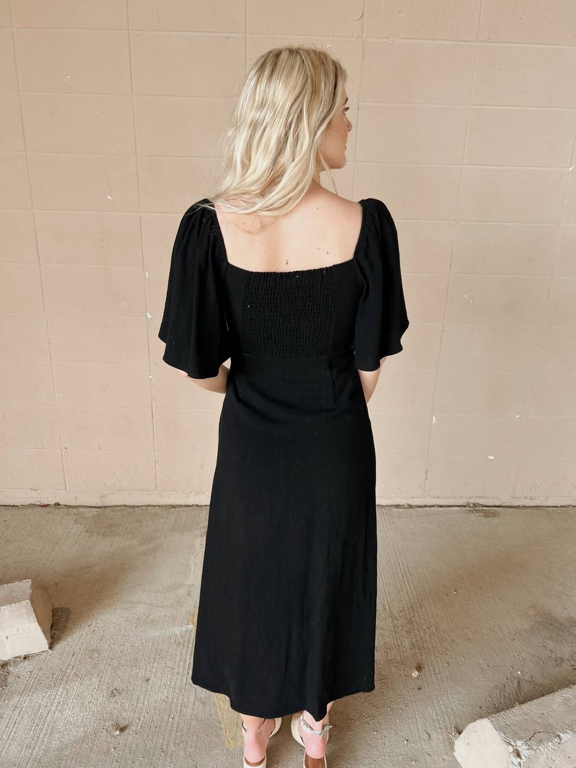 Style 1-2718377115-3236 Love Is All Size S Black Side Slit Dress on Queenly