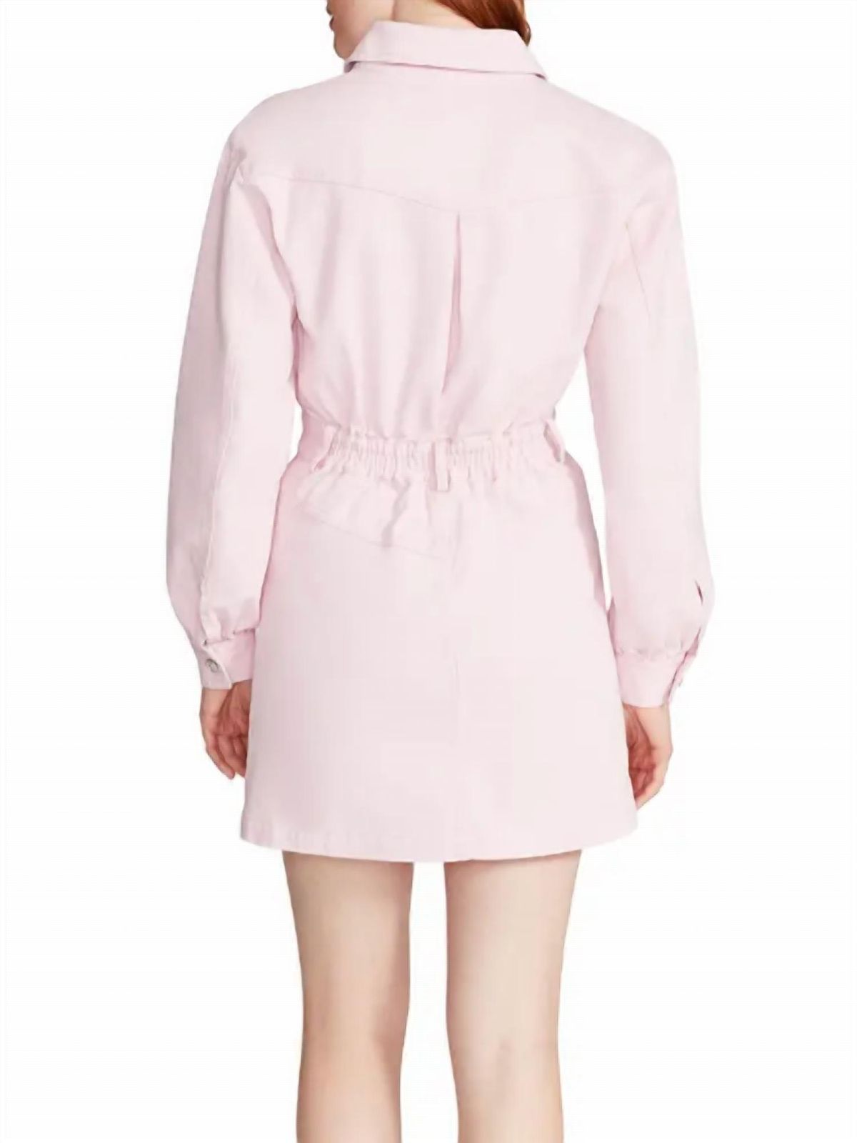 Style 1-3144679515-1901 STEVE MADDEN Size 6 Long Sleeve Pink Cocktail Dress on Queenly