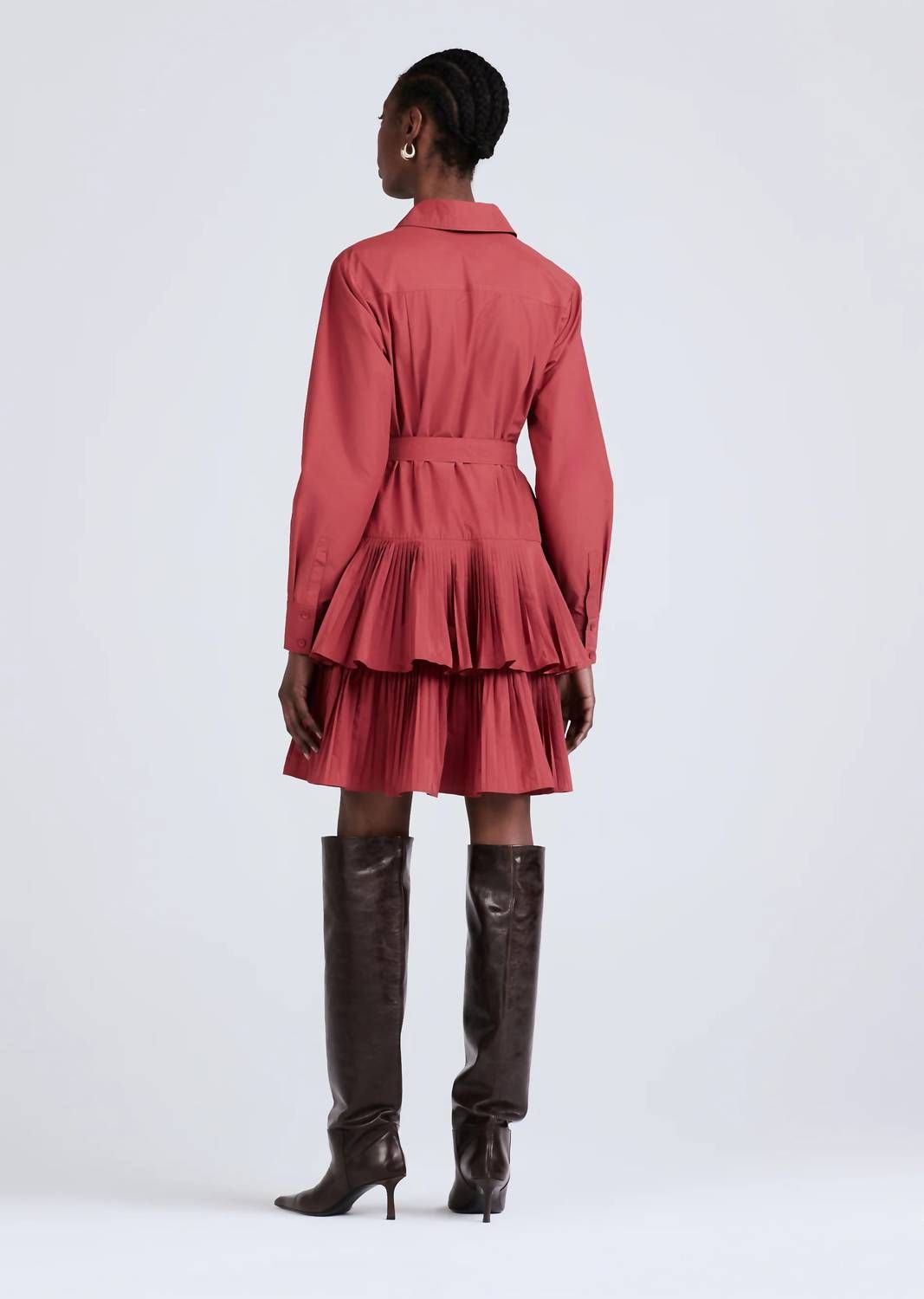 Style 1-3267652136-1498 Derek Lam 10 Crosby Size 4 Long Sleeve Red Cocktail Dress on Queenly