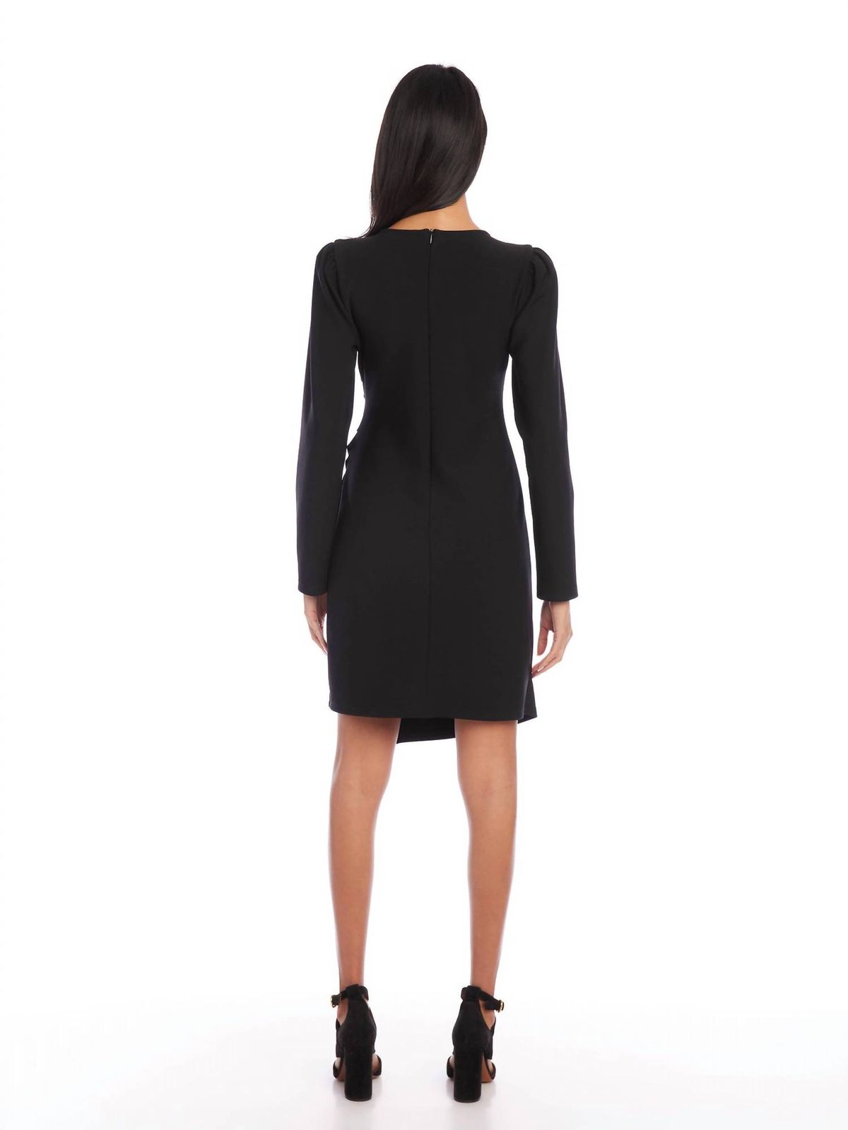 Style 1-4008763496-3855 Fifteen Twenty Size XS Long Sleeve Black Cocktail Dress on Queenly