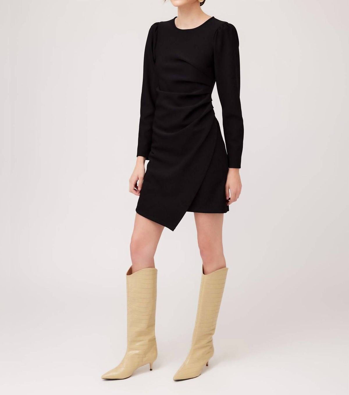 Style 1-4008763496-3855 Fifteen Twenty Size XS Long Sleeve Black Cocktail Dress on Queenly