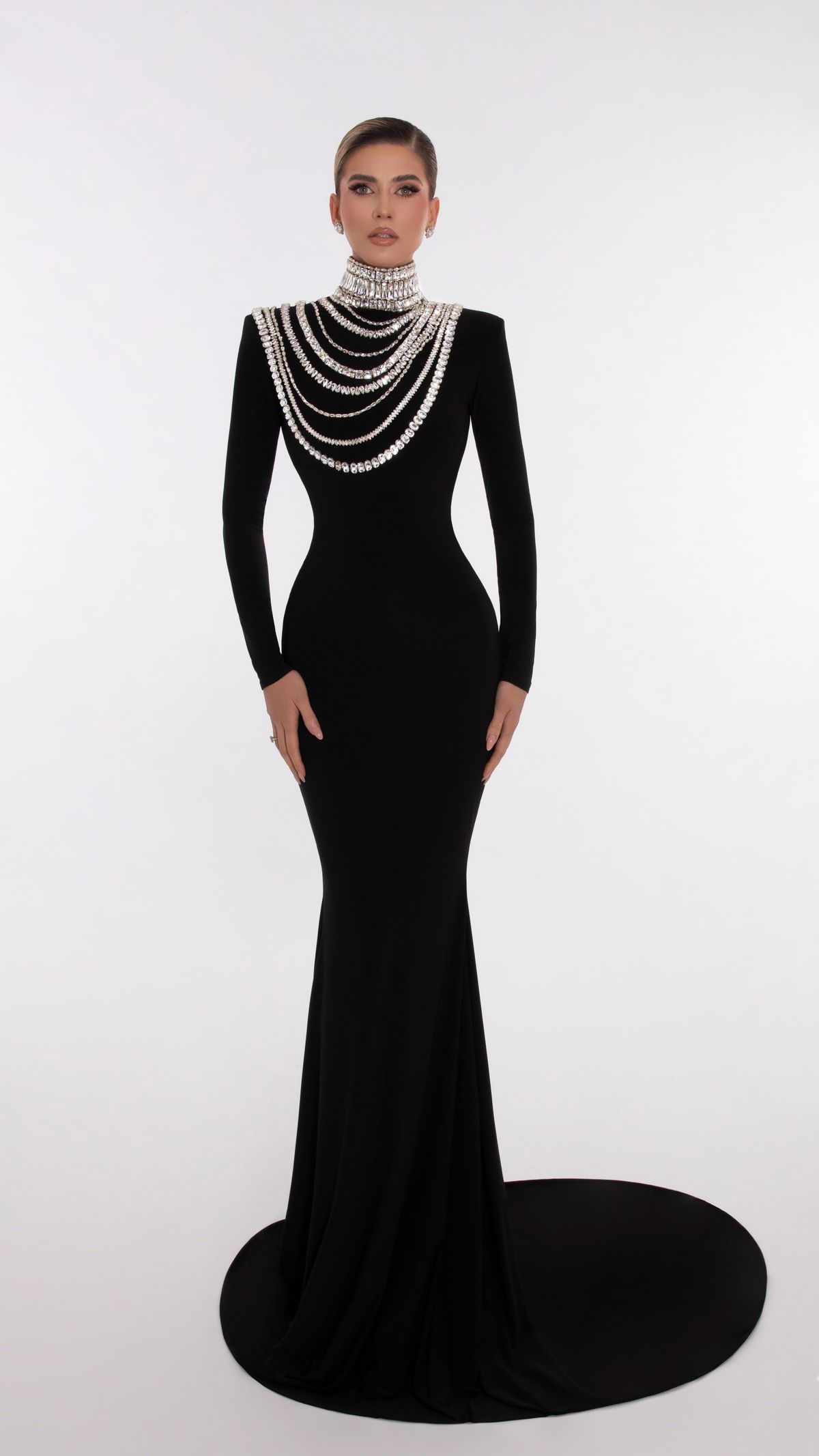 Evening Long Black Dress – ALBINA DYLA