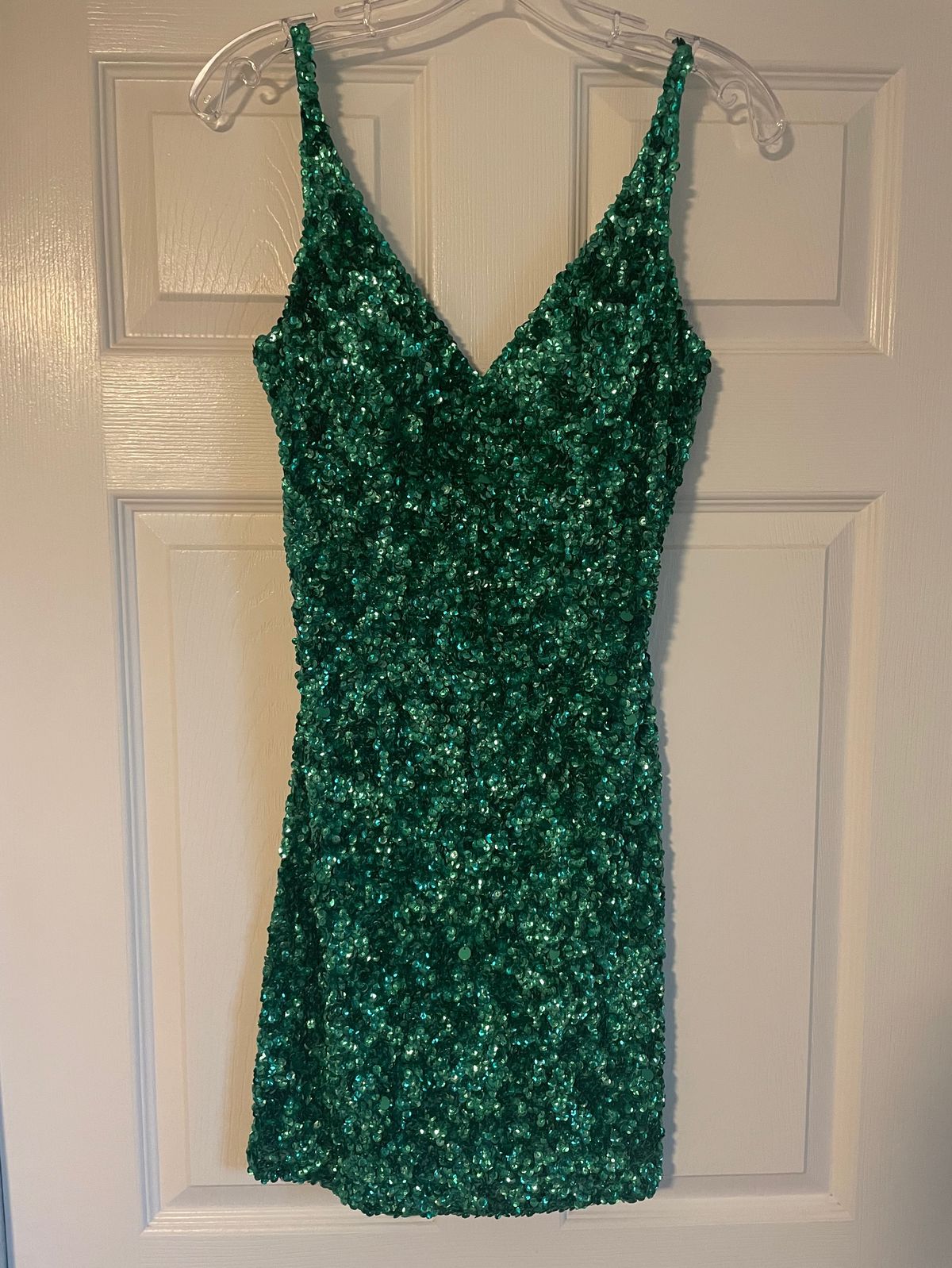 Sherri Hill Size 4 Pageant Green Cocktail Dress on Queenly