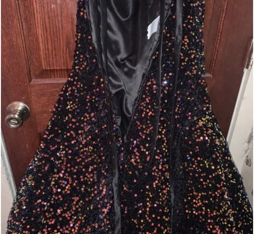 Size 2 Prom Off The Shoulder Multicolor Ball Gown on Queenly