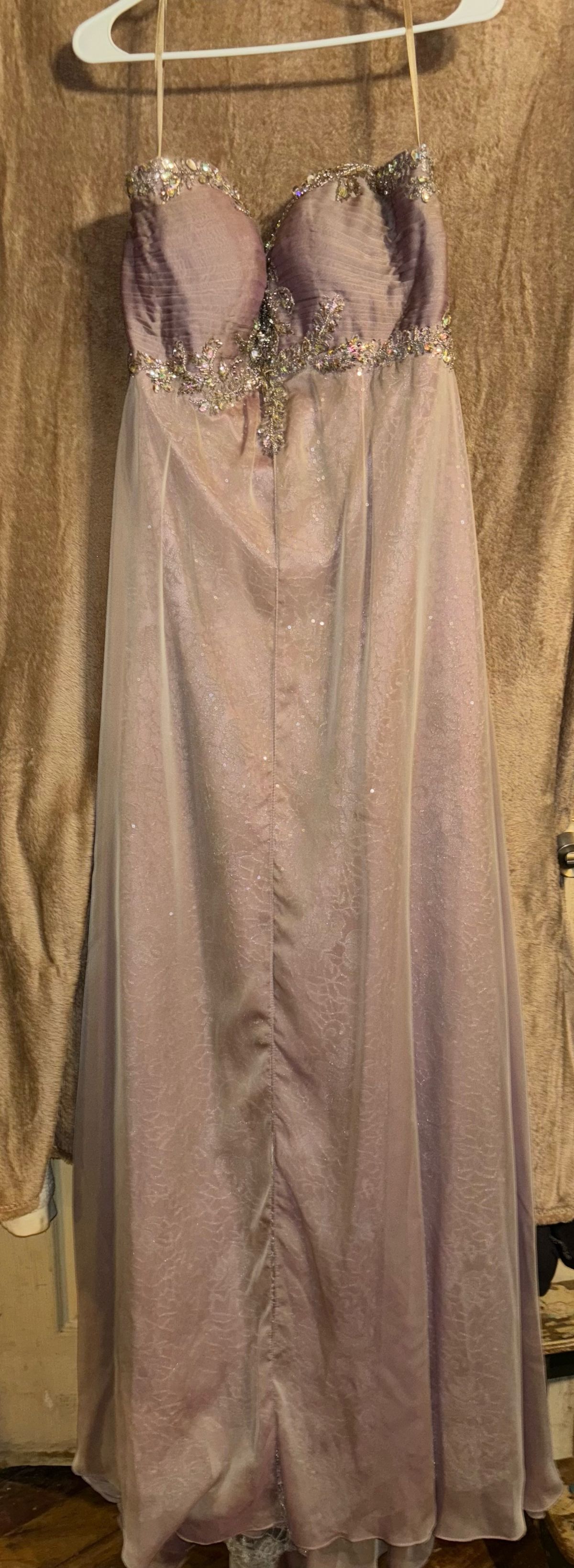 Size 10 Prom Strapless Pink Floor Length Maxi on Queenly
