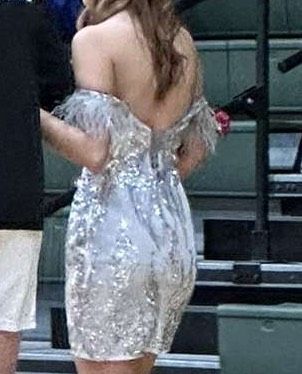 Size 2 Homecoming Strapless Silver Cocktail Dress on Queenly