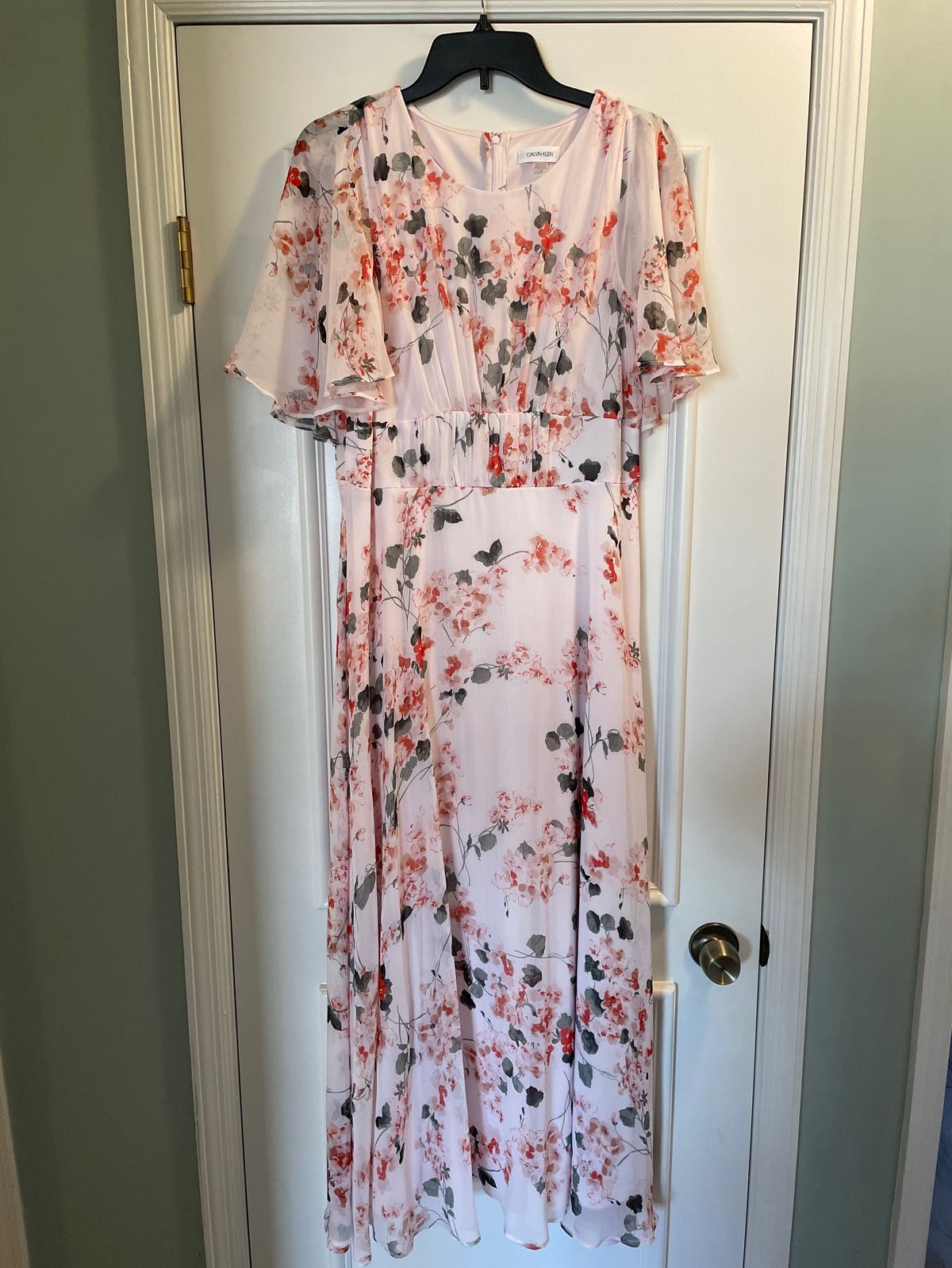 Calvin Klein Size 12 Pink A-line Dress on Queenly