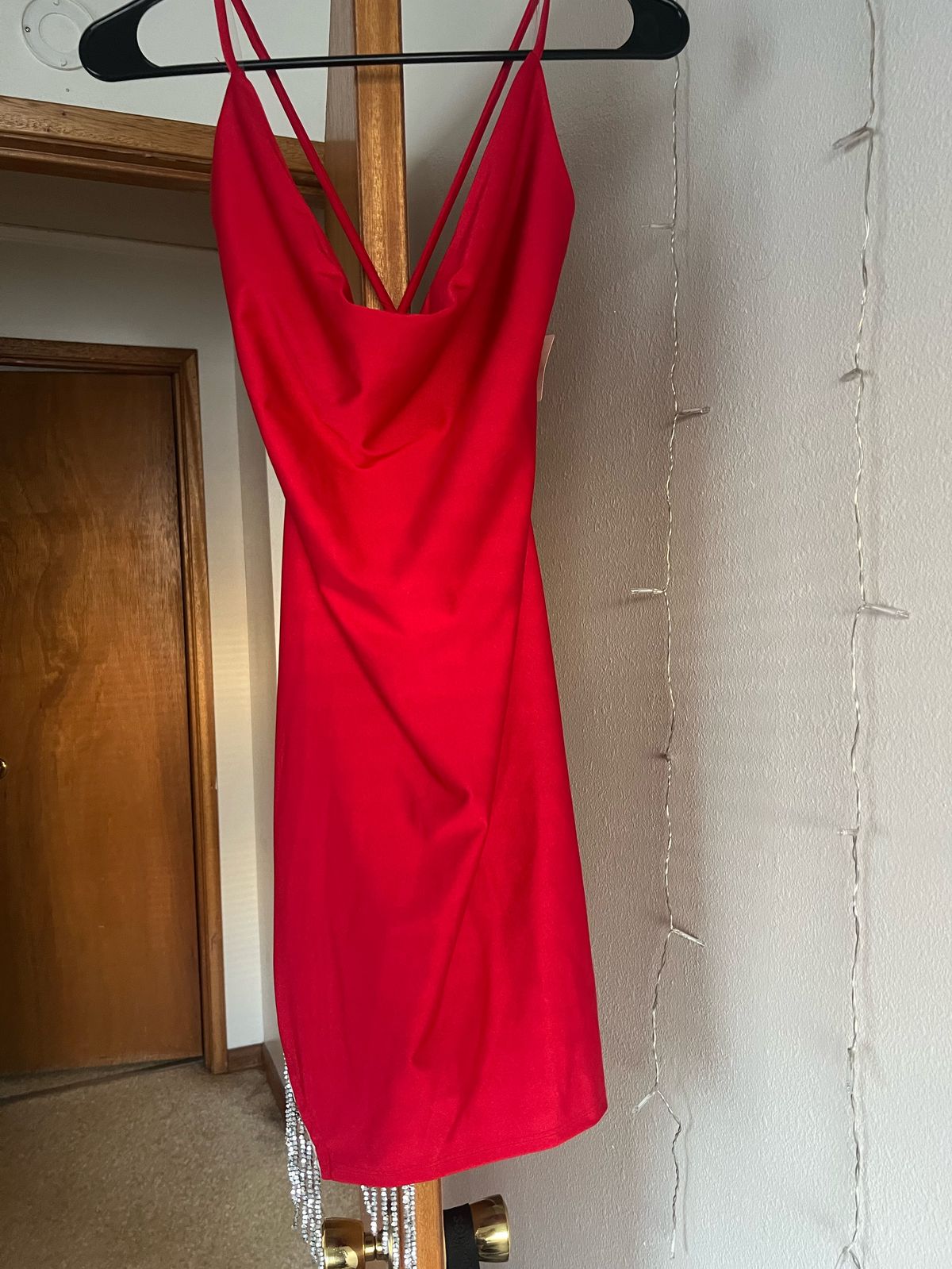 Size S Red Cocktail Dress on Queenly