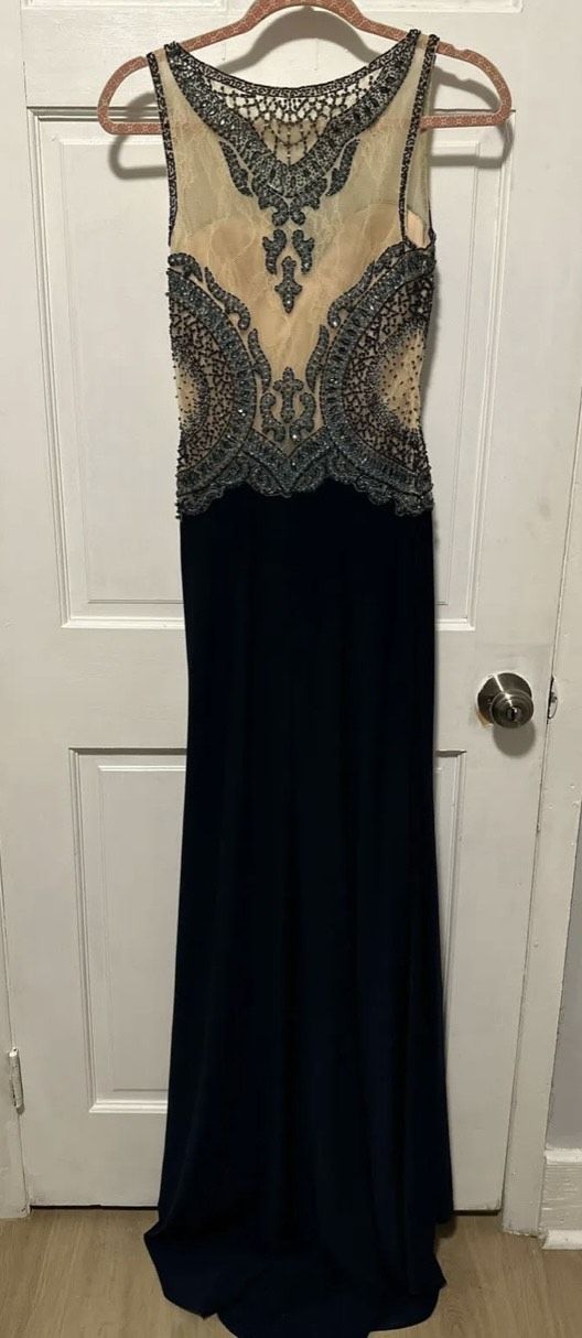 Size S Prom Blue Mermaid Dress on Queenly