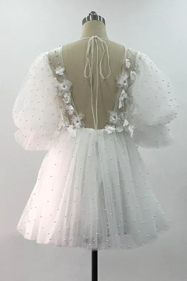 Jewles Clues Size 8 White Ball Gown on Queenly