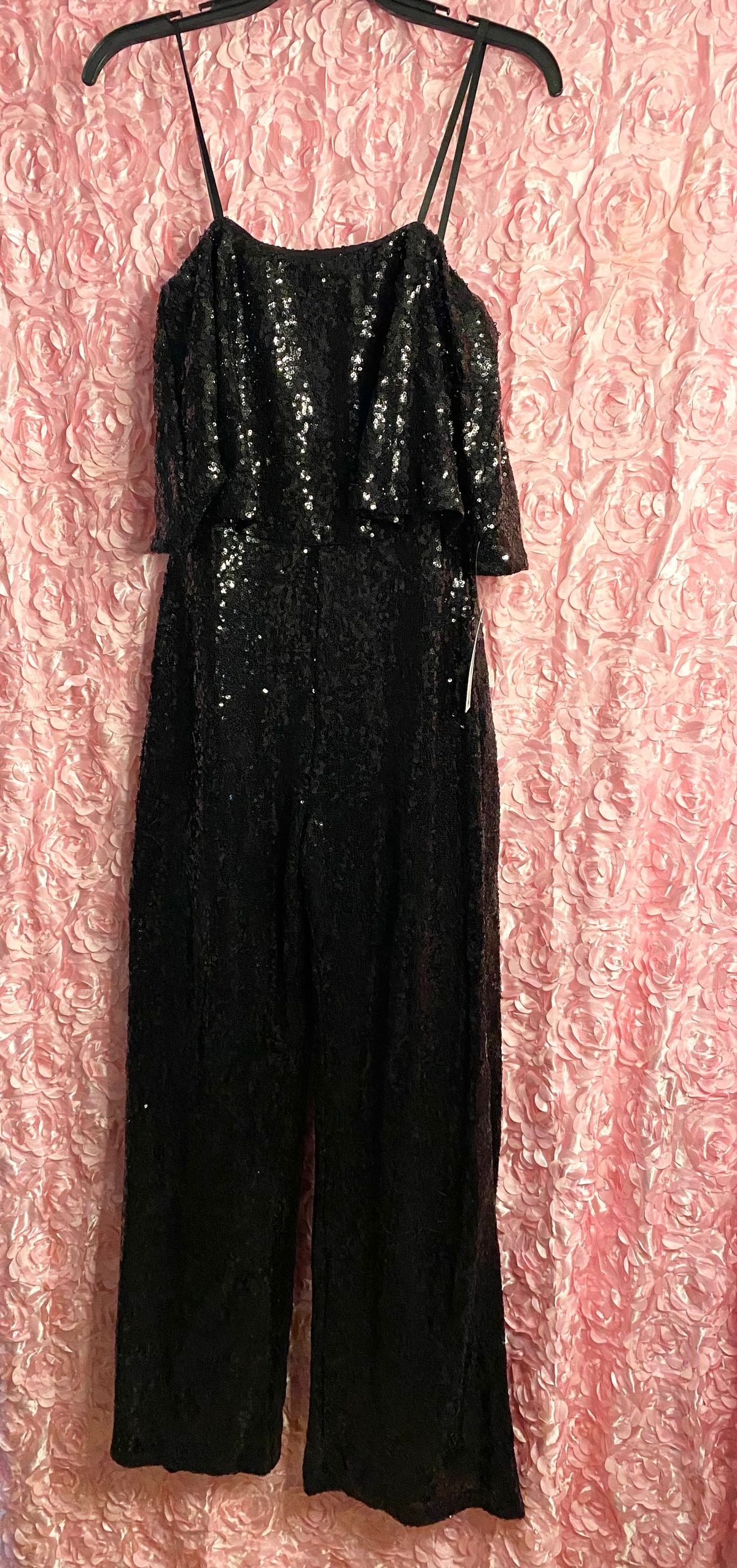 Premier Amour Size 6 Nightclub Black Formal Jumpsuit on Queenly