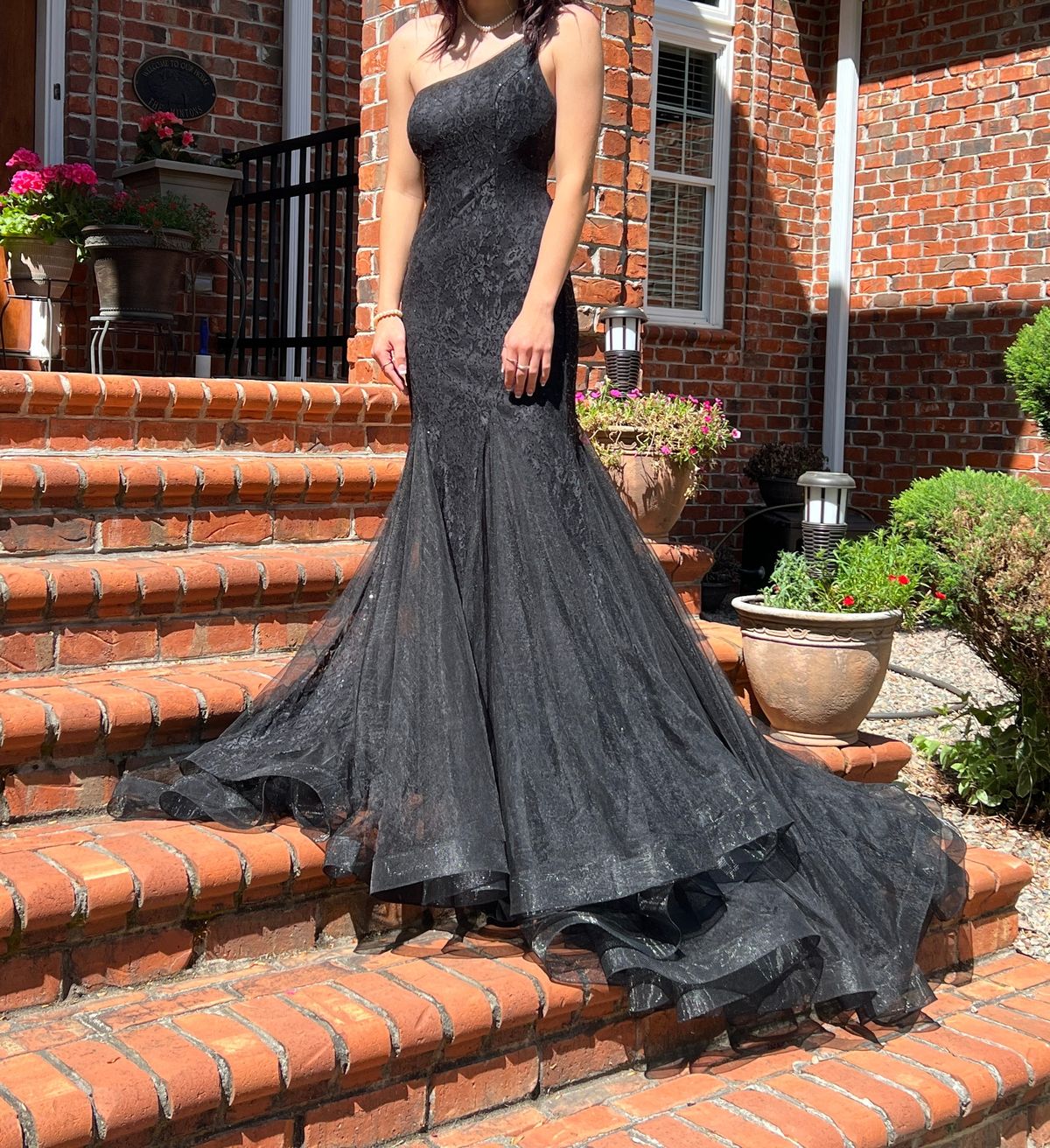 Black Wedding Dresses Sheath Sleeveless Lace With Train Bridal Gown Free  Customization - Power Day Sale