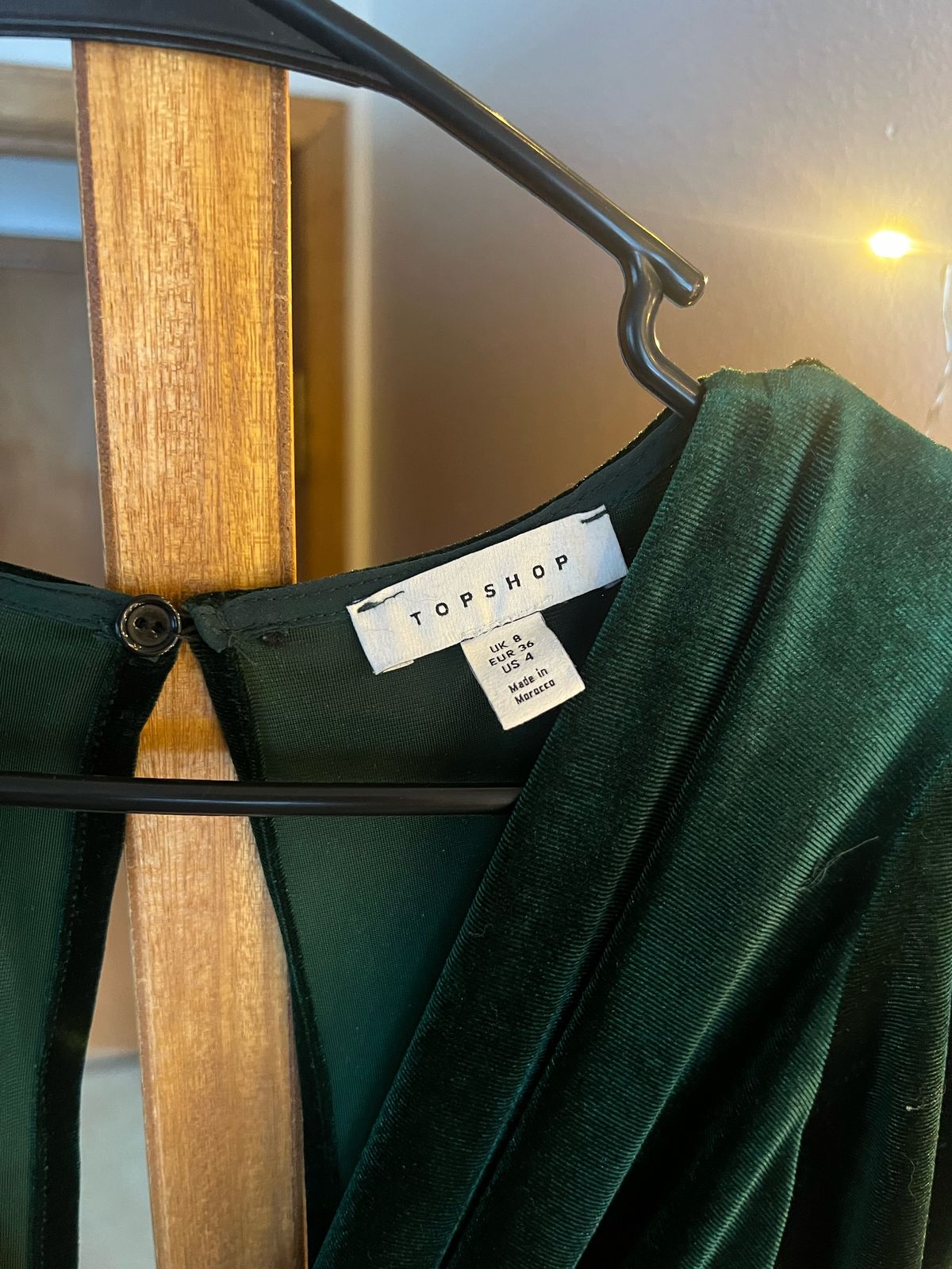 Size 4 Plunge Velvet Green Formal Jumpsuit on Queenly