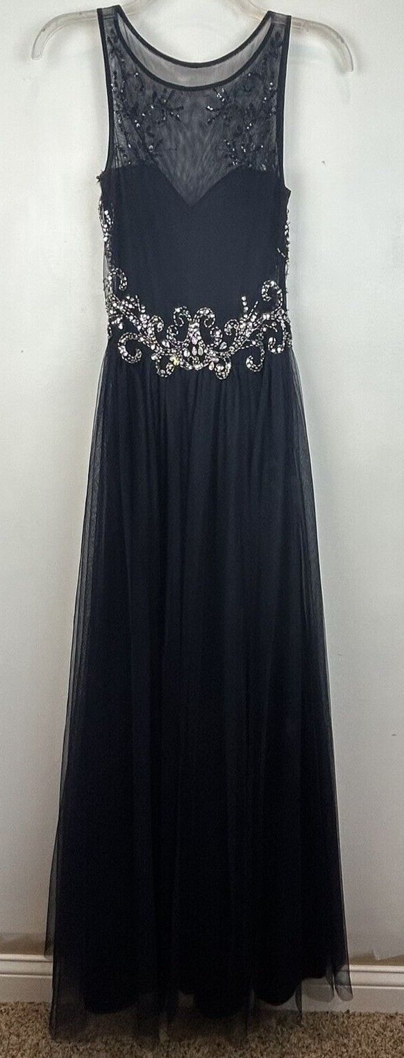 BLONDIE NITES Size 2 Bridesmaid Navy Blue A-line Dress on Queenly