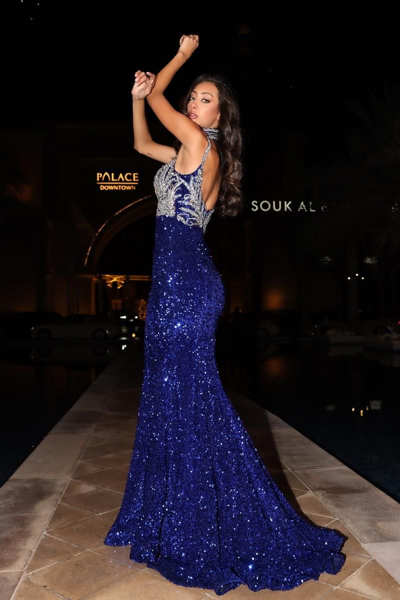 Style PS24614 Portia and Scarlett Size 12 Prom Royal Blue Mermaid Dress on Queenly