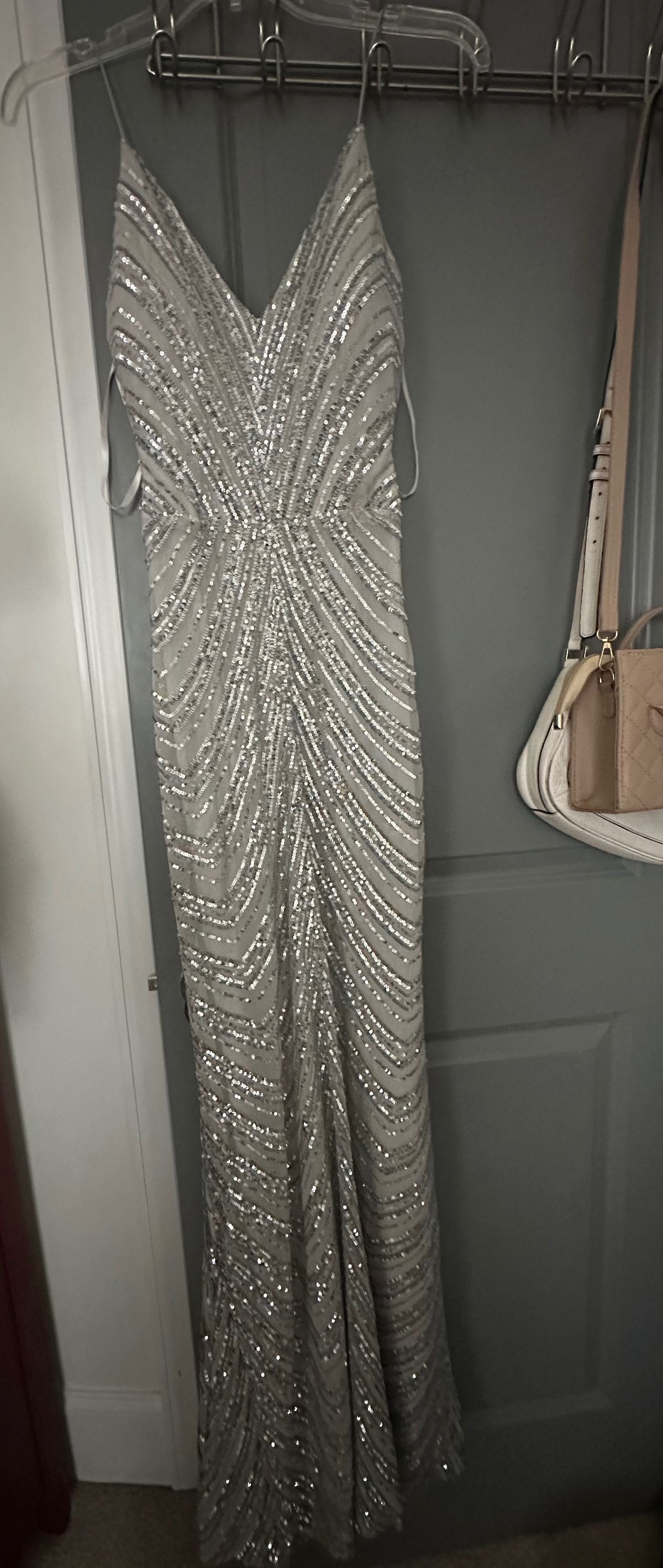 B darlin silver clearance dress